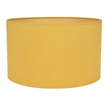 Abat-jour cylindre coton Ø25cm H17cm moutarde - COREP