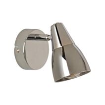 Spot Jasper Verre et Métal Aluminium Brillant/Fumé - COREP