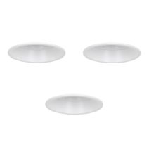 Spot encastré anti-éblouissement métal blanc LUNEN X3 D9,3cm Corep