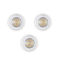 Spot encastré anti-éblouissement métal blanc LUNEN X3 D9,3cm Corep