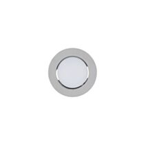 Spot encastré fixe salle de bain BBC métal chrome TESS S D7cm Corep