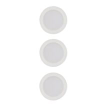 Spot encastré fixe BBC plastique blanc STENE X3 D8,8cm Corep
