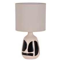Lampe Céramika Ethnique Ø20cm H31,5cm Noir - COREP