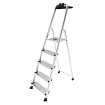 ESCABEAU ALUMINIUM - 5 MARCHES XXL (12 CM) 2m98 - BRICO