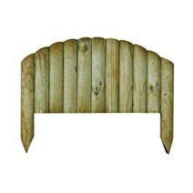 Bordure de jardin Bocage arquée bois H26-40xL.55cm - FOREST STYLE