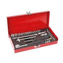 Coffret à douilles et embouts de vissage CRV satin 33 pièces - COGEX