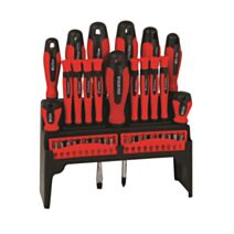 TOURNEVIS ET EMBOUTS SUR RACK 38 PIECES