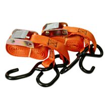 2 sangles arrimage moto à boucle 25 mm , 2 crochets S 3 m - XLPT