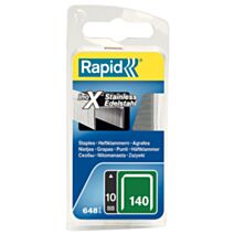 Agrafes acier inoxydable en fil plat n° 140/10 mm de RAPID