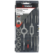 Mallette tarauds 21 pièces - TIVOLY