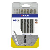 Coffret 8 forets béton cylindrique TIVOLY