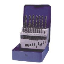 Coffret 19 Forets hss laminé cylindrique court ø1-10mm
