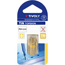 Embout de vissage PH1.2.3 torsion 25 mm - TIVOLY