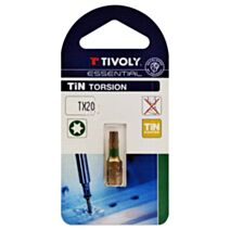 Embout de vissage T20 torsion L25 mm - TIVOLY