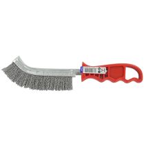 Brosse ergonomique convexe garniture métallique