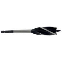 Foret bois 4 taillants ø20 queue hexagonale l165