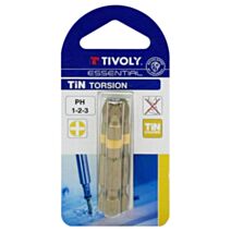 Embout de vissage PH1.2.3 torsion 50 mm - TIVOLY