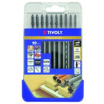 10 lames de scie sauteuse T pour bois/mélaminés/métaux non ferreux - TIVOLY