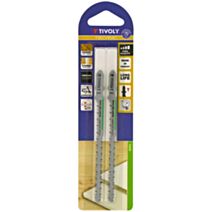 Lame de scie sauteuse T double denture pour bois mélaminé 115 mm - TIVOLY