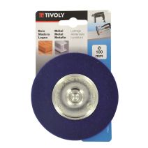 Brosse coupe feutre pour bois vernis, métal ø100mm