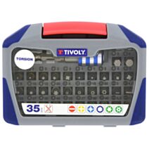 Coffret embouts de vissage Torsion, 35 pièces - TIVOLY