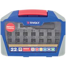 Coffret 22 embouts de vissage Impact torsion - TIVOLY