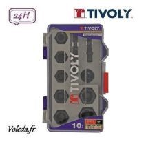 Coffret de 10 pièces douilles d'extraction - TIVOLY