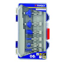 6 fraises défonceuse mixte 8mm - TIVOLY