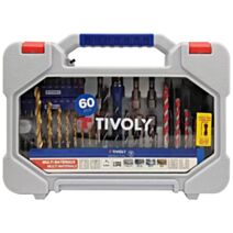 Mallette 60 pièces mixte perçage+embouts de vissage - TIVOLY
