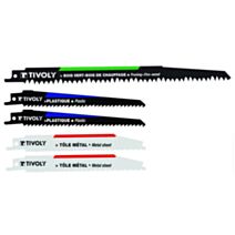 5 lames de scie sabre pour métal/plastique/l'élagage - TIVOLY