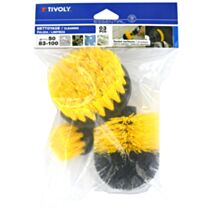 3 Brosses Nettoyage Ø50-83-100mm - TIVOLY
