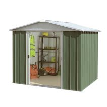 Abri de jardin métal 4,38m² Vert/Alu - YARDMASTER