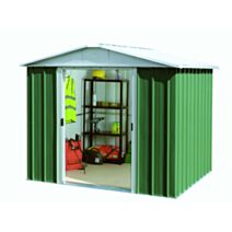 Abri de jardin métal 4,38m² Vert/Alu - YARDMASTER