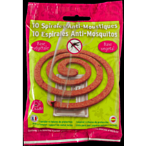 10 SPIRALES ANTI-MOUSTIQUES 100% NATUREL (Pyréthrine)