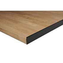 Profil de jonction droite carré noir l.76.5 x l.8 cm