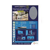 Panneau composite pour revêtement mural 80x120cm alu brossé
