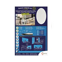 Panneau composite pour revêtement mural 80x120cm blanc