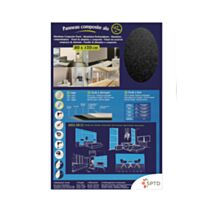 Panneau composite brossé noir