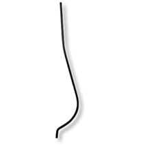 Barreau B2 acier noir 12x12-900mm