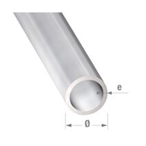 Tube rond alu anodisé incolore 8 x 1 mm 1m - CQFD