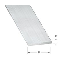 Profilé plat alu brut 30 x 2 mm 2,5m - CQFD
