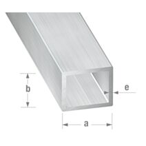 Tube rectangle alu brut 12 x 10 x 1 mm 1m - CQFD