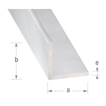 Cornière alu anodisé incolore 20 x 10 x 1,5 mm 1m - CQFD