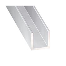Profilé U alu anodisé incolore 8 x 8 x 8 x 1 int.6 1m - CQFD