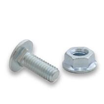 25 boulons tête ronde collet réduit 6x16