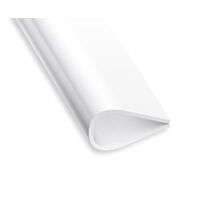 Serre Feuillet PVC l.15mm 1m Blanc - CQFD