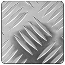 Tôle alu damier brut 500x500mm