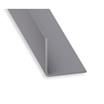 Cornière PVC Aluminium 20x20mm 2m Gris - CQFD