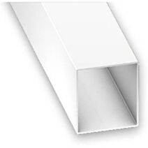 Tube Carré PVC 15x15x1mm 1m Blanc