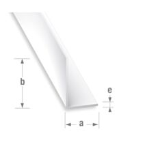 Cornière inégale PVC blanc 10 x 20 mm 2m - CQFD